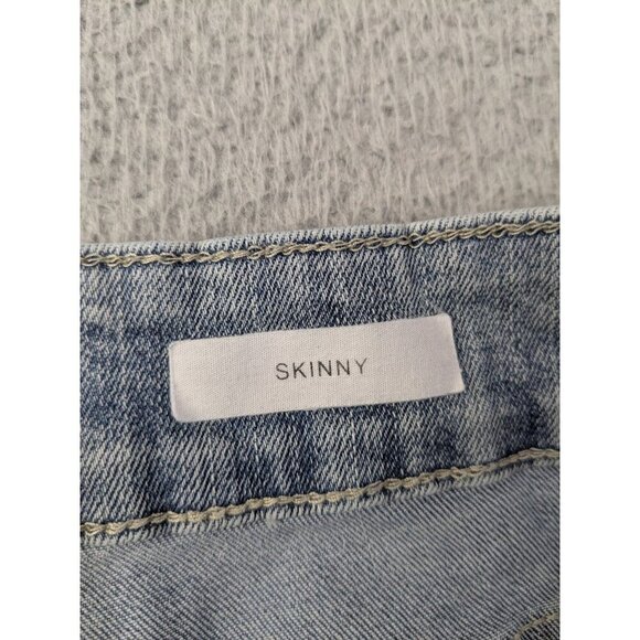 Judy Blue Skinny Jeans Lace Patch Womens 22W Bleach Splash Destroyed Distressed - Picture 4 of 16